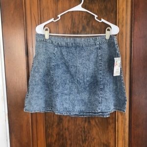 NWT - Denim Mini Skirt